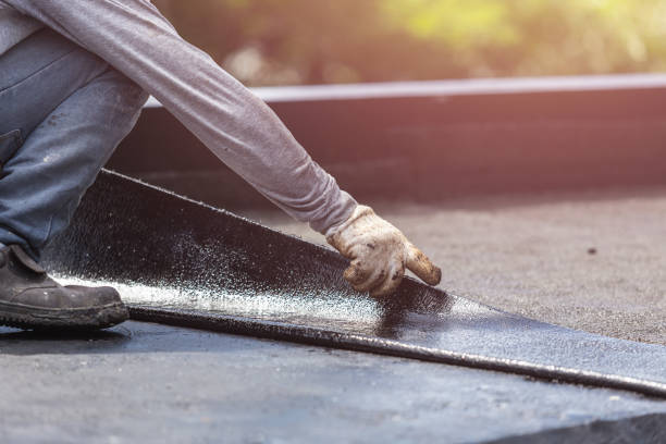 Professional Basement Waterproofing technician working in Lannon, WI